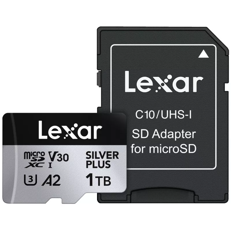 Memória flash Lexar 1TB UHS-I MicroSDXC SILVER PLUS
