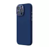 Capa de proteção magnética Nillkin LensWing para Apple iPhone 16 Pro Max — azul, compatível com MagSafe, rebordo elevado da câmara