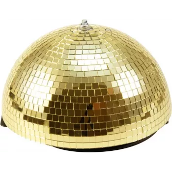 Bola de espelhos EUROLITE 50102052 30 cm motorizada, acabamento dourado