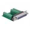 Delock Adaptador série, DB-25 fêmea para bloco de terminais (65317)