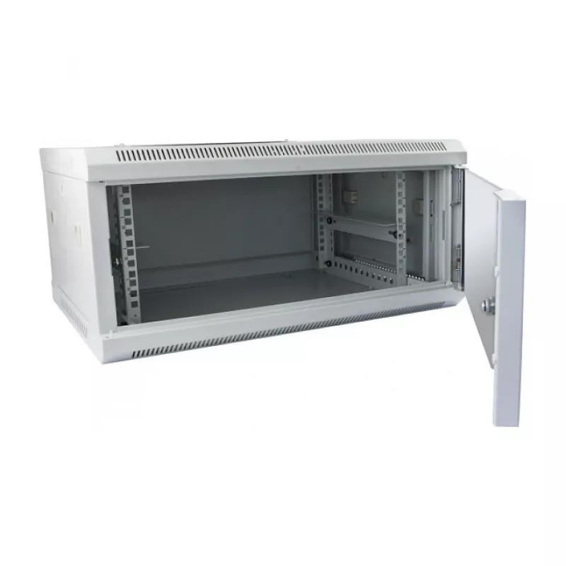 Armário de rack de parede ALLNET ALL-SMC6409GRAU — capacidade 9U, 50 kg, fechadura com chave, cinzento