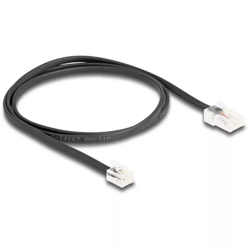 Cabo de rede DeLOCK 88035 RJ45 para RJ11 1m preto