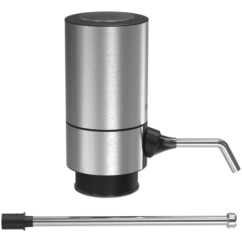 Máquina de servir vinho elétrica a pilhas com tubo de aço inoxidável