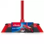 Vassoura de chão VILEDA 143703 com cabo, tecnopolímero, cerdas macias/duras, interior, 130 cm, vermelho