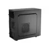 Caixa de PC NATEC Helix Mini Tower preto — microATX/Mini-ITX, 3×3,5 polegadas + 5×2,5 polegadas, GPU 33 cm, ligações USB-C/USB-A