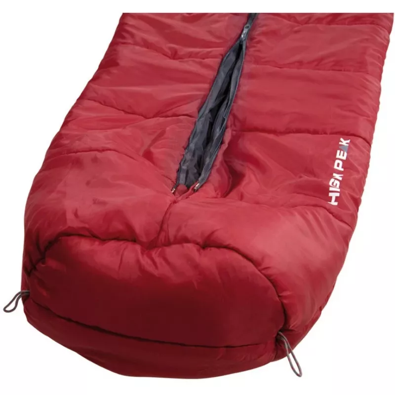 Saco-cama múmia High Peak Century 300 poliéster cinzento vermelho 230 cm