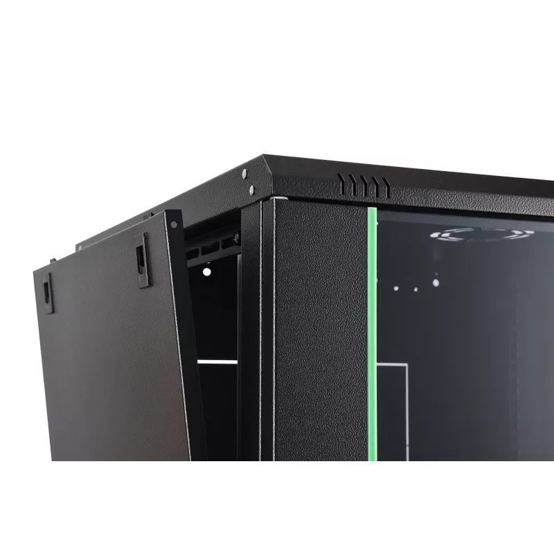 Armário de rede de montagem em parede DIGITUS Dynamic-N DN-37111 — 12U, 600 x 600 mm, IP20, fechadura com chave