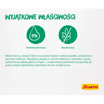 JOSERA Filet frango com pato - alimento húmido para gatos - 70 g