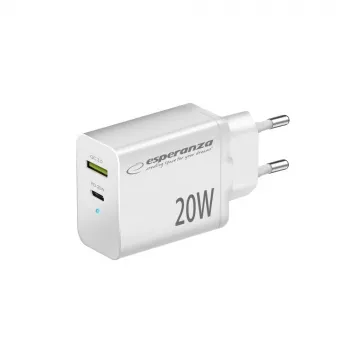 Carregador de parede Esperanza EZC105W 20W branco