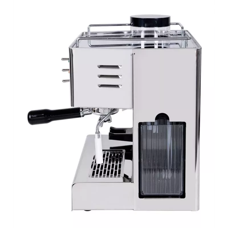 Quick Mill Pegaso, máquina de café expresso, café em grão, moinho integrado, 1200 W, aço inoxidável