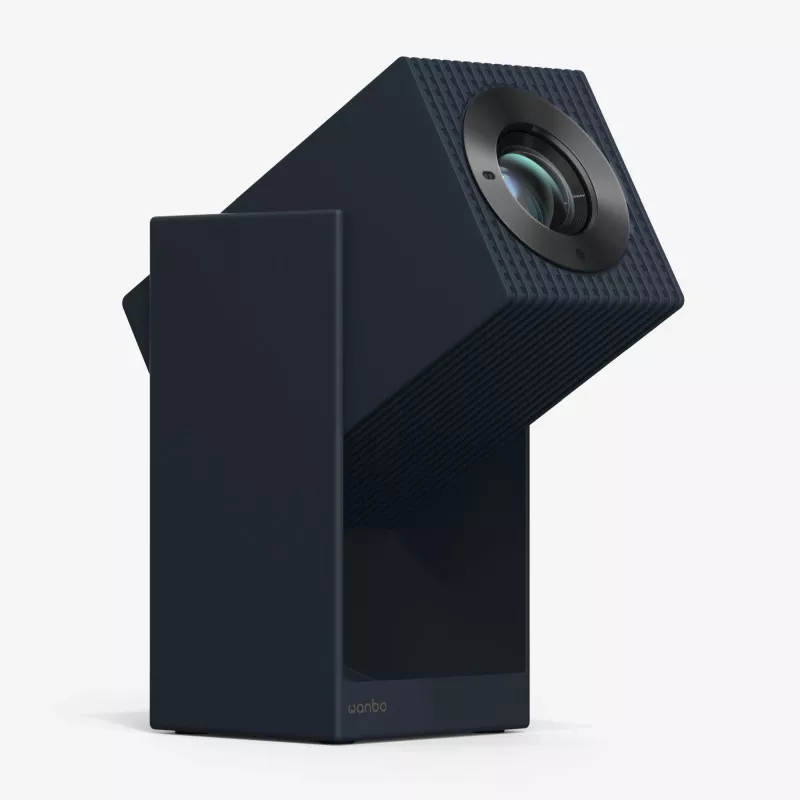 Projetor LCD portátil WANBO Cube 2 Pro – 500 ANSI lúmenes, 1080p (1920x1080), LED, focagem automática, Android TV, zoom 1,2:1, 8 W, preto