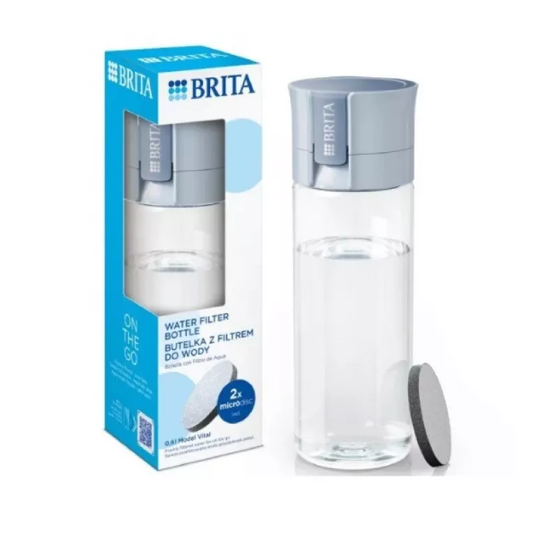 Garrafa com filtro Brita Vital 0,6 l azul-pastel