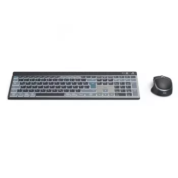 Conjunto de teclado e rato multi-dispositivo sem fios HAMA WKM-750 — preto, conectividade sem fios
