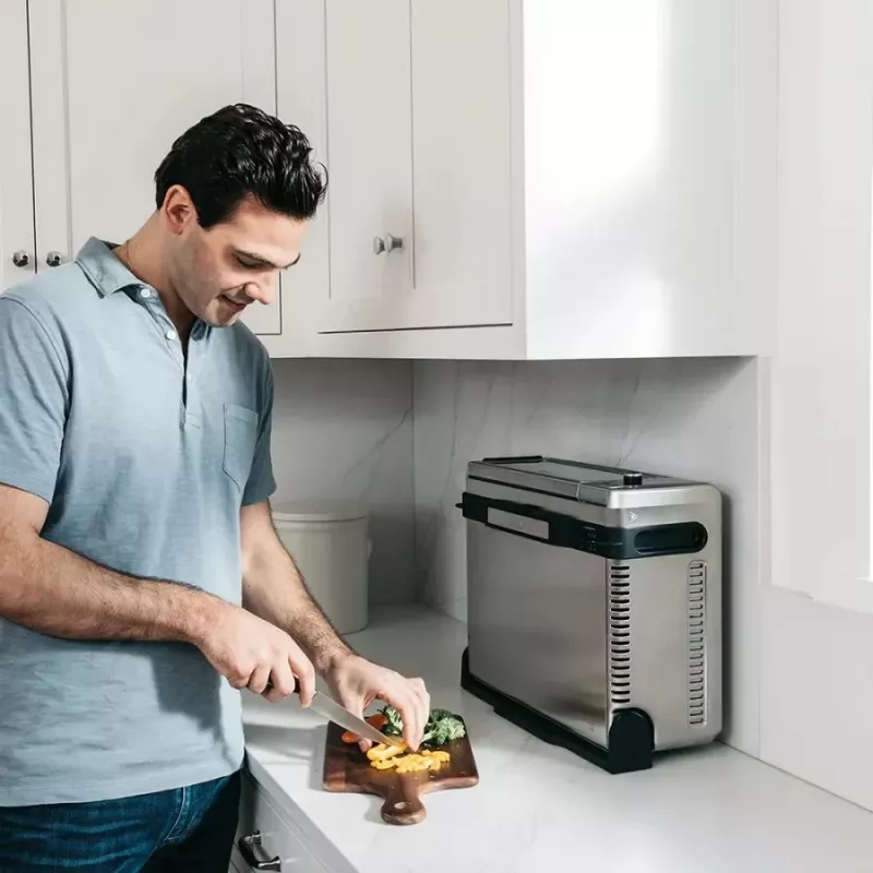 Ninja SP101 Individual 10 L aparelho autónomo 2400 W fritadeira de ar quente preto, aço inoxidável