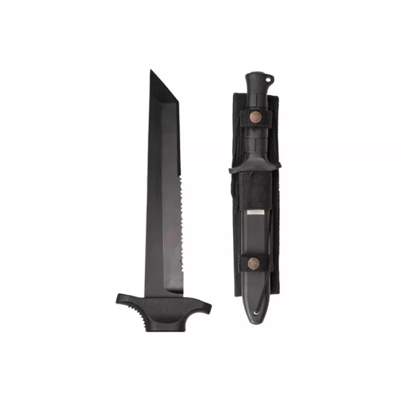 Mil-Tec German Combat Knife 2000 15362100 faca, aço 440, preta