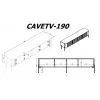 Móvel TV Cama Meble VERA 190x40x50 cm, branco mate, tampo de aglomerado