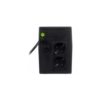 Fonte de alimentação ininterrupta DIGITUS Line-Interactive DN-170064-B 800 VA (480 W), AVR, LCD, torre, 2 saídas AC, tipo F