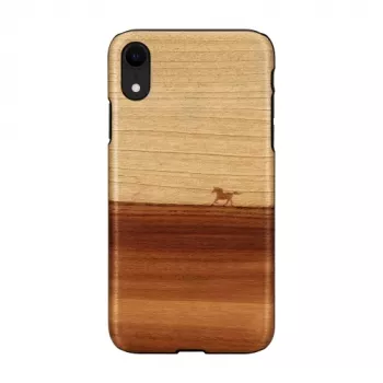 Capa para telemóvel man and wood para iPhone XR — preto, capa protetora soft-shell