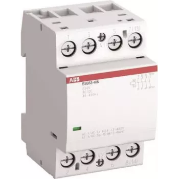 Contator de instalação ABB ESB63-40N-06 4 contactos fechados/0 abertos, 230 V AC/DC (1SAE351111R0640)
