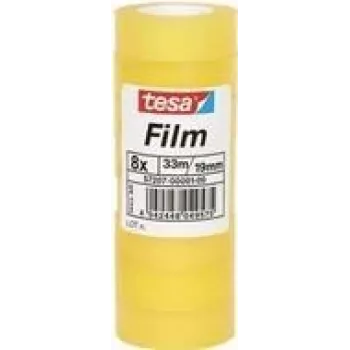 Fita adesiva de escritório TESA 57207-00001-00 transparente 33 m 8 unid.