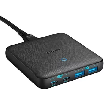 Anker 543 PowerPort Atom III carregador 65W fino 4 portas GaN 1 x USB-C 45W 1 x USB-C 20W 2 x USB-A