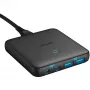 Anker 543 PowerPort Atom III carregador 65W fino 4 portas GaN 1 x USB-C 45W 1 x USB-C 20W 2 x USB-A