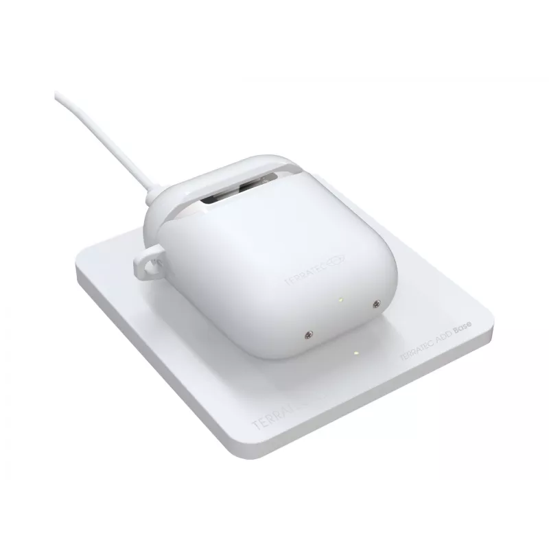 Terratec ADD Base Base de carregamento sem fios para AirPods, 5 W, branco