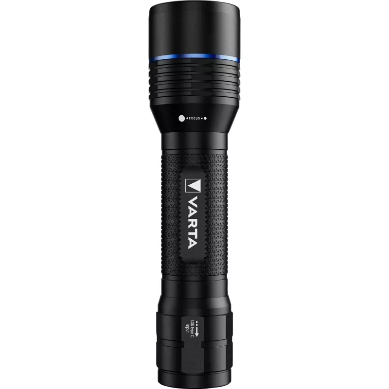 Lanterna Varta F30R alumínio recarregável LED, caixa de alumínio, recarregável