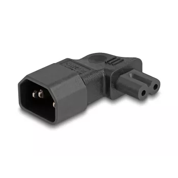 Fonte de alimentação DeLOCK 80473 C14 para C7 2,5A 90° preto