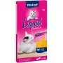 Snacks pastosos húmidos para gatos Vitakraft Liquid Snack 6×15 g — frango e porco, para gatos adultos, sem açúcar e sem soja