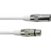 Cabo DMX EUROLITE XLR 3 pinos 5 m branco