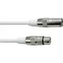Cabo DMX EUROLITE XLR 3 pinos 5 m branco