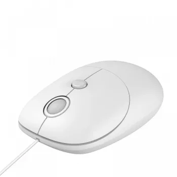 Rato ótico com fio iBOX i011 Seagull, branco