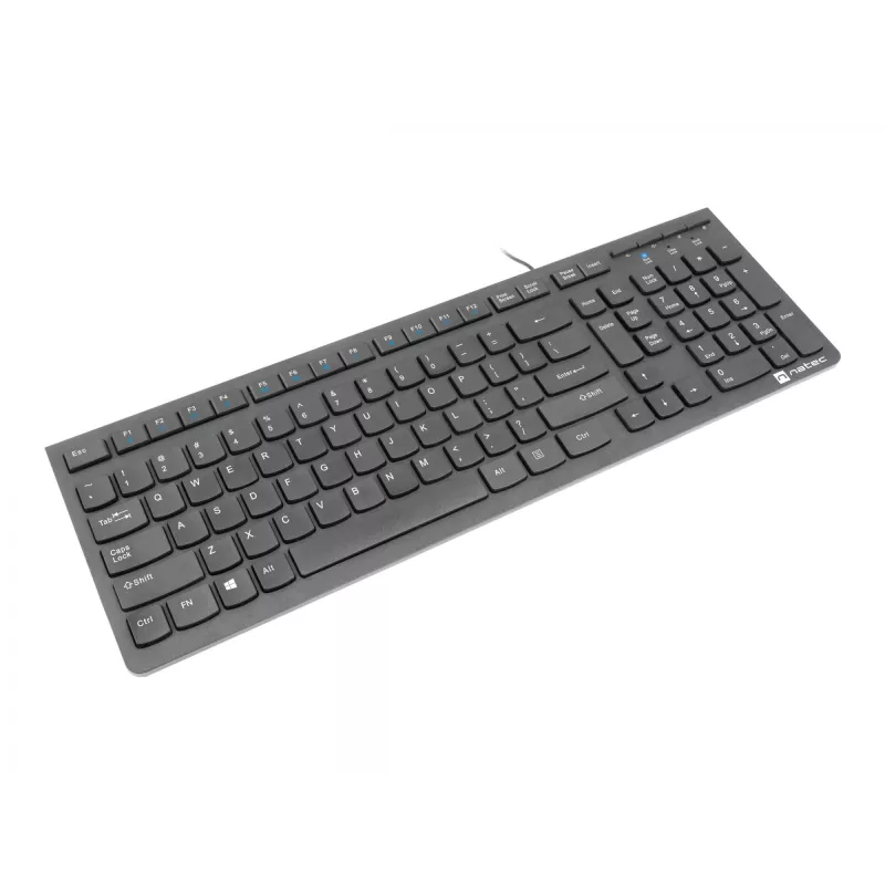 Natec Discus 2 - teclado - QWERTY - US - preto - teclado - inglês dos EUA - preto