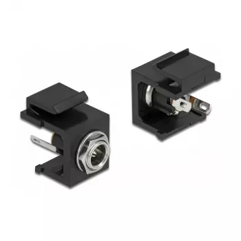 Módulo Keystone DC 5,5 x 2,1 mm conector fêmea DeLOCK 86849