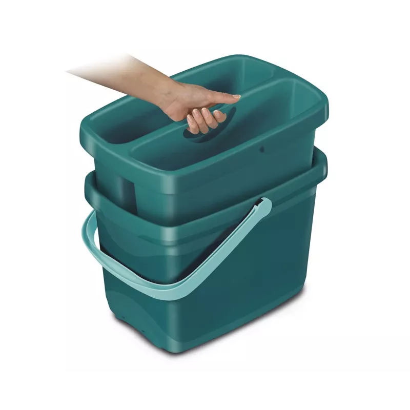 Balde Leifheit Combi Box 1052001 com espremedor integrado e pega ergonómica