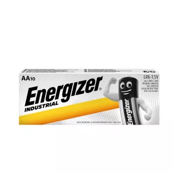 Pilhas alcalinas Energizer Industrial AAA - 6x packs de 10 + 6x packs de 10 grátis