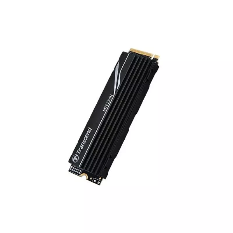 Unidade SSD Transcend 1 TB M.2 2280 PCIe Gen4x4 NVMe com DRAM e dissipador de calor metálico