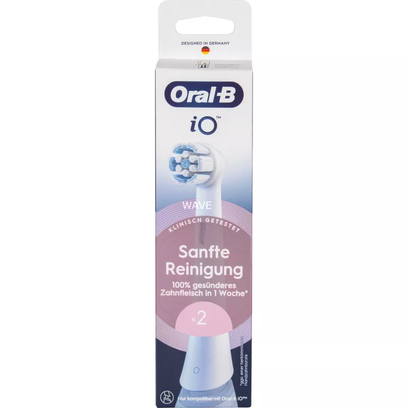 Cabeças de escova para escovas de dentes elétricas Oral-B iO Gentle Cleaning branco, pack de 2