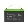 Bateria de gel QOLTEC 53080 12V 100Ah — bateria recarregável selada para alimentação de emergência