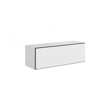 Armário de arrumação fechado Cama ROCO RO1 112/37/39 branco/preto/branco