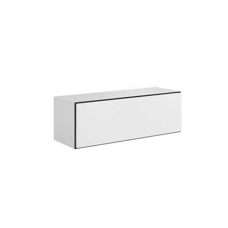 Armário de arrumação fechado Cama ROCO RO1 112/37/39 branco/preto/branco