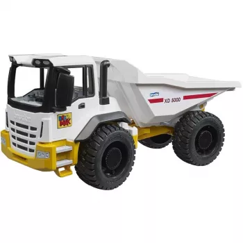 Dumper de brinquedo BRUDER ROADMAX modelo 03470 – veículo de construção para crianças, plástico robusto, caixa basculante móvel