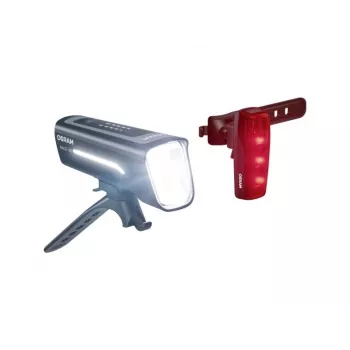 Luz para bicicleta Ledvance BIKE RACE luz branca/vermelha — iluminação LED dianteira e traseira para bicicleta