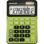 Calculadora de secretária SENCOR SEC 372GN LCD de 12 dígitos, operações básicas, alimentação solar e por pilha