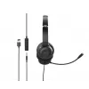 Acer AHW154 GP.HDS11.02D auscultadores de escritório com fio, estéreo, ficha jack, microfone flexível integrado, pretos