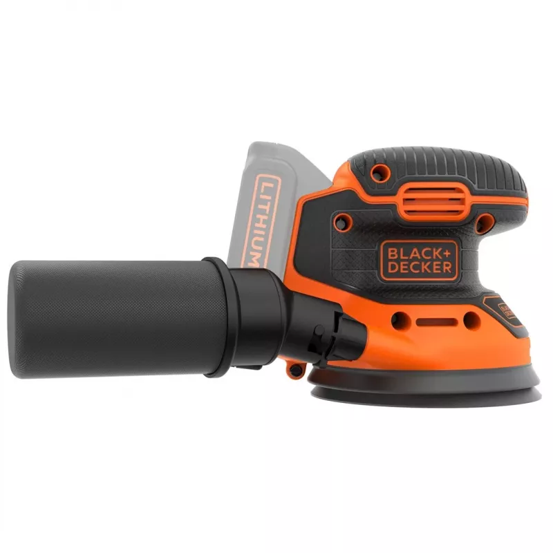 Lixadeira orbital portátil Black & Decker BDCROS18N-XJ 12000 rpm preto, laranja