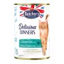 Butcher's Delicious Dinners comida húmida para gatos com pedaços de peixe do oceano em geleia, 400 g