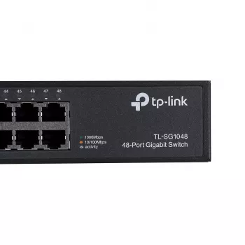 TP-Link TL-SG1048 não gerido Gigabit Ethernet (10/100/1000) 1U preto