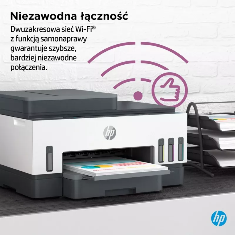 Impressora multifunções HP Smart Tank 750, depósito de tinta, cor, Wi-Fi, Smart App, duplex, ADF, alimentador automático de documentos